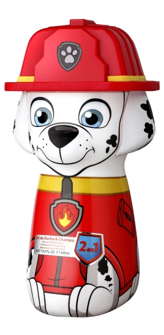 Paw Patrol Marshall shower gel and shampoo 400 ml in 3D bottle