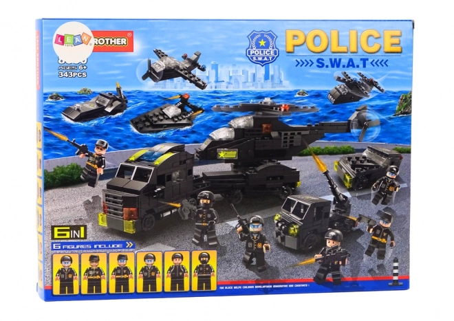 Police Block Set with Action Figures