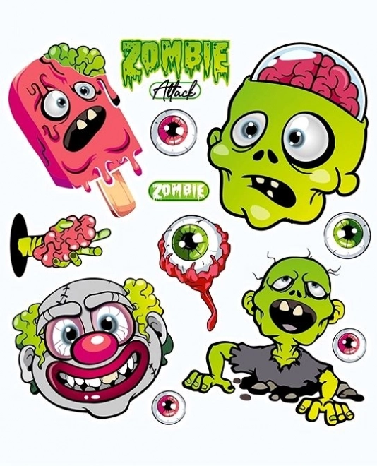 Halloween Zombie Iron-Ons Small Sheet