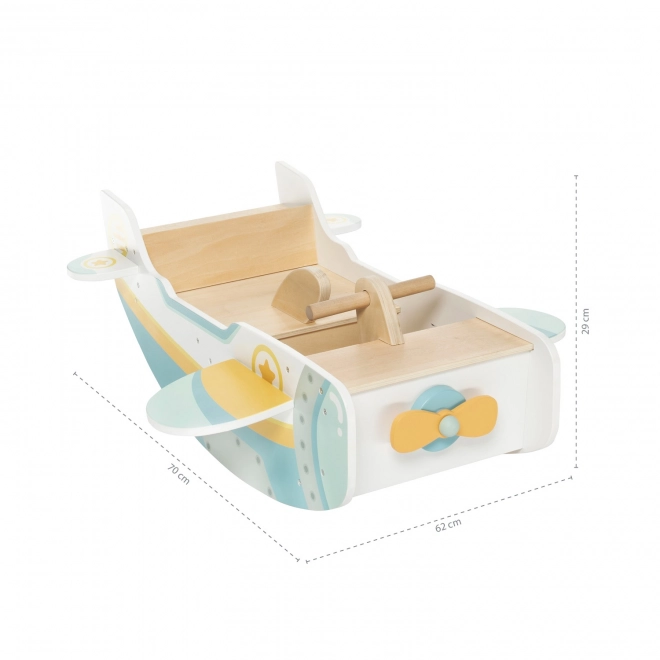 Wooden Montessori Airplane Rocker