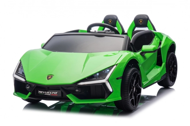 Elektrické auto lamborghini revuelto zelené