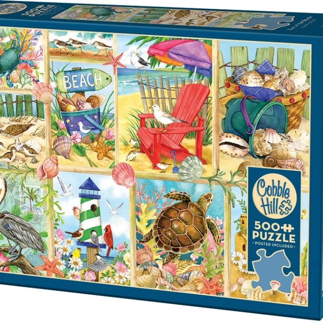 Puzzle Dan na plaži 500 dijelova od Cobble Hill