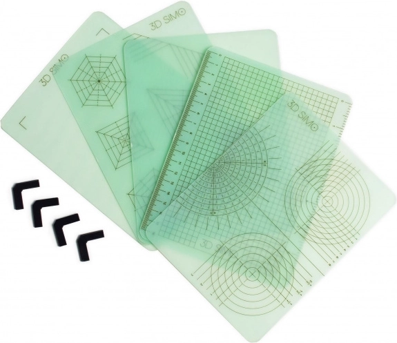 Zeichenunterlage – Erweiterte Set für 3D-Zeichnung