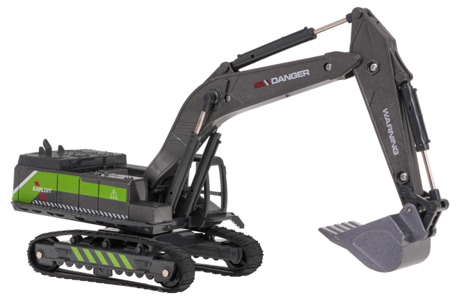 Metal Excavator Loader Black and Green