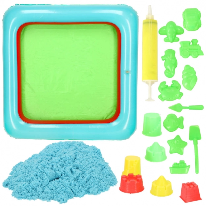 Kinetic Sand Set with Molds and Sandbox