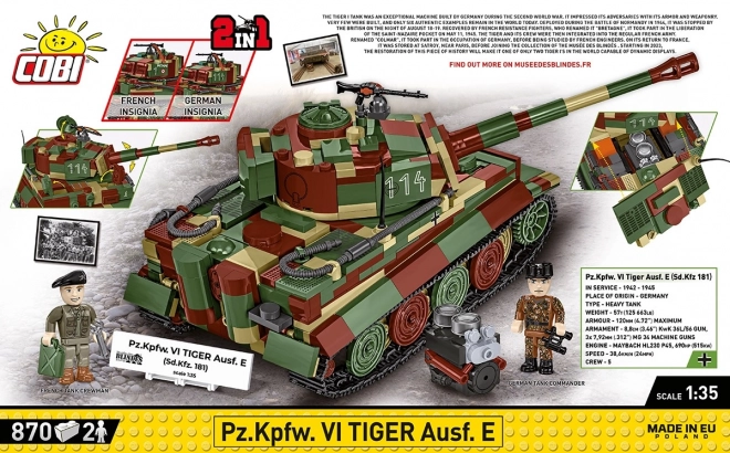 Tiger I Tank Building Blocks Set