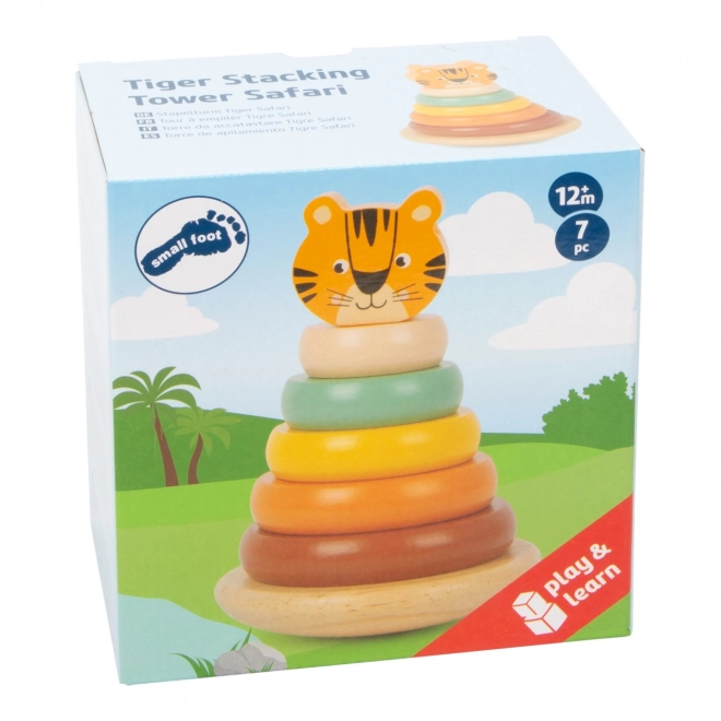 Small Foot Stacking Tower Tiger Safari