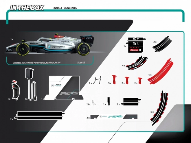 Carrera Go Formula Qualifying Challenger Mercedes Hamilton Set