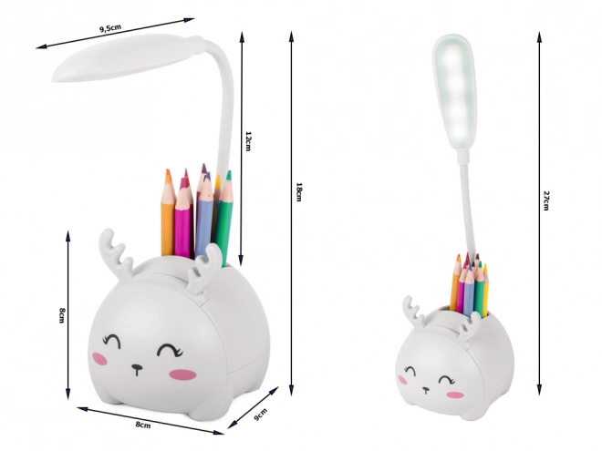 Children's LED Night Light with USB Organizer and Phone Stand