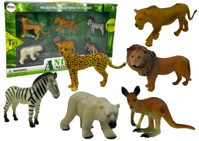 Set of African Wild Animal Figures