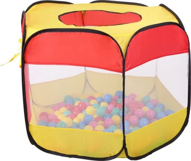 Hexagon Pop Up Ball Pit Tent with 100 Balls