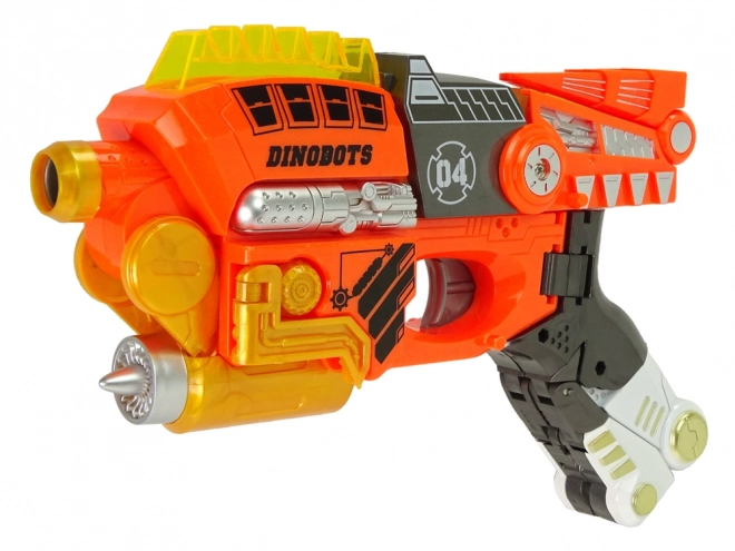 Dinobots 2v1 Velociraptor Pistola a Freccette con Bersaglio