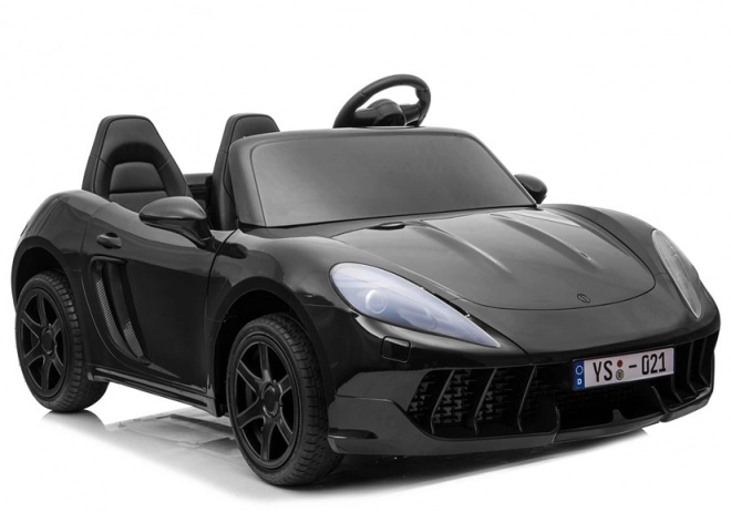 Black Painted Electric Ride-On Car for Kids