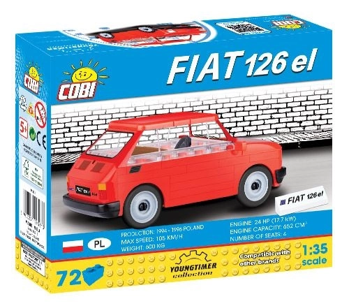 Youngtimer Collection Fiat 126p Elegant Building Blocks