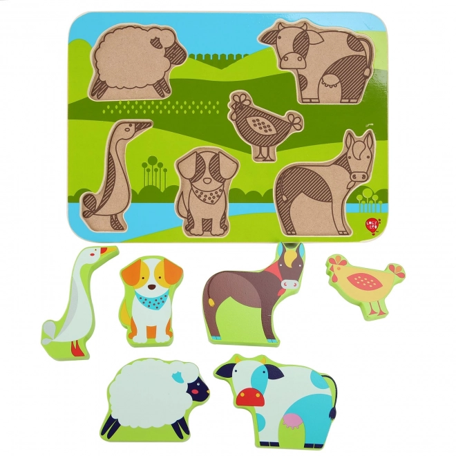 Farm Animals Wooden Puzzle