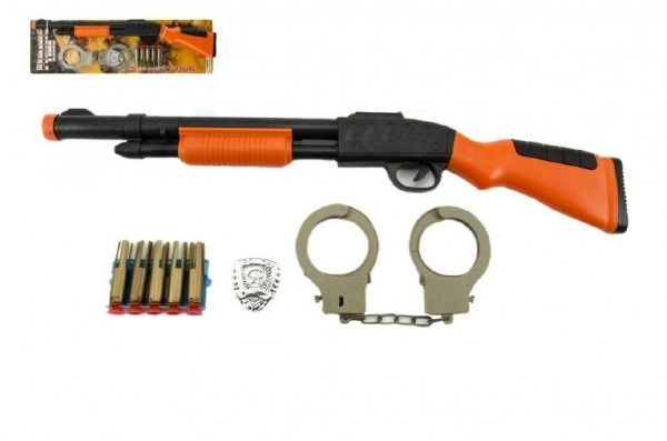 Police Toy Rifle with Handcuffs and Suction Cup Ammo