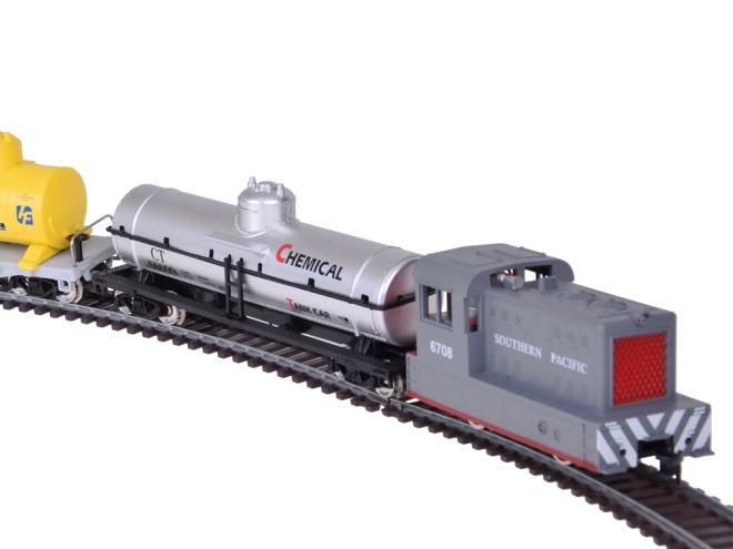 Electric Train Set with Control Unit - Freight Train with Tank Cars