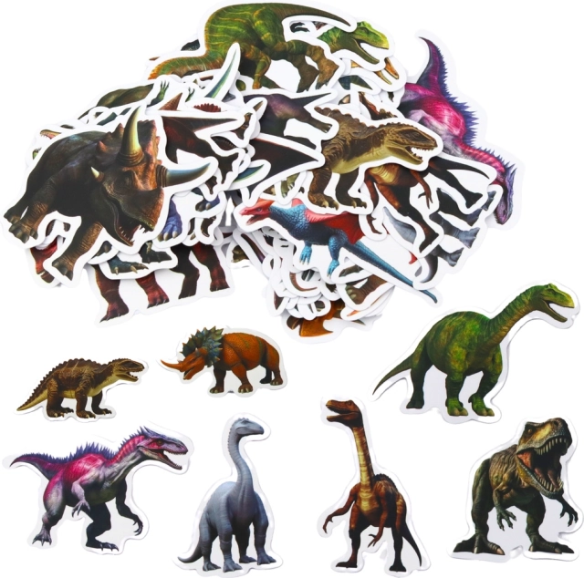 Sticker Set for Kids with Dinosaurs 4-7cm 50pcs