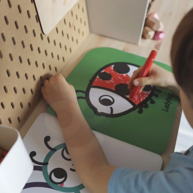 Pannello educativo sensorale Montessori 6 in 1 per bambini da 3 anni