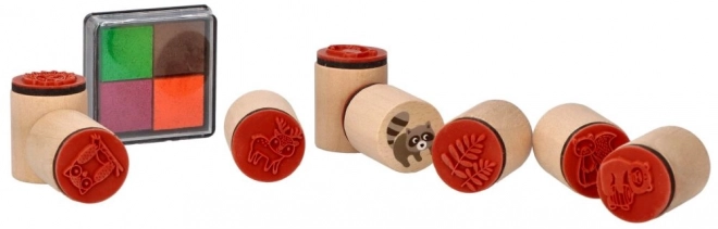 Forest Animal Stamps Set