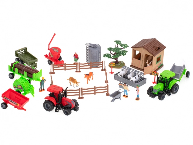 Farm with Animals and Machines - 49 Pieces