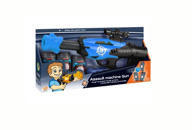 Pistola spara palline di schiuma 42 cm