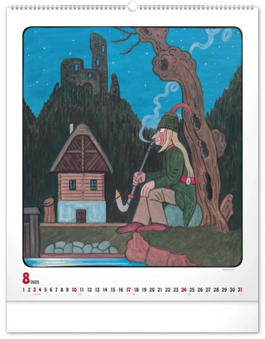 Wall Calendar Josef Lada 2025