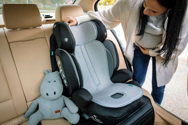 Breathable Car Seat Mat for Children - Foggy Grey