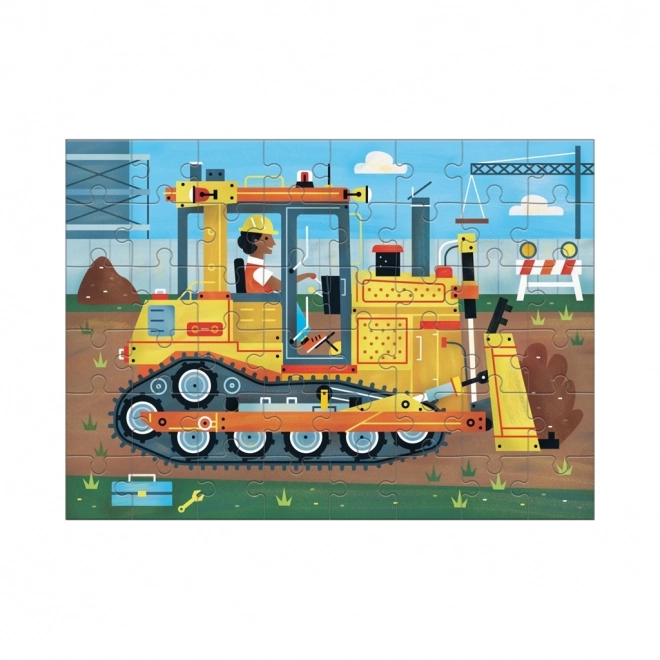 Mudpuppy Bulldozer Puzzle 48 Pieces