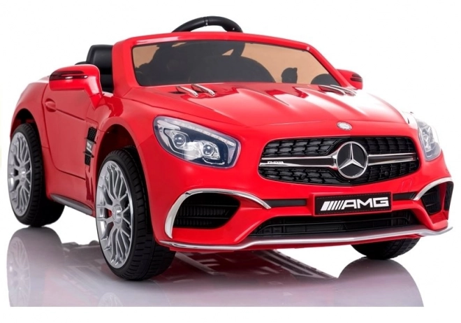 Red Mercedes Battery-Powered Ride-On Car with LCD Display