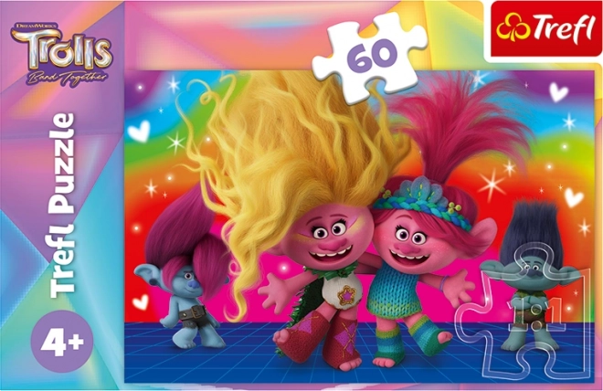 Trefl Puzzles Friendly Trolls 60 Pieces