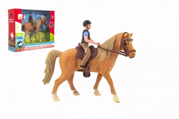 Jockey with Horse Toy Set