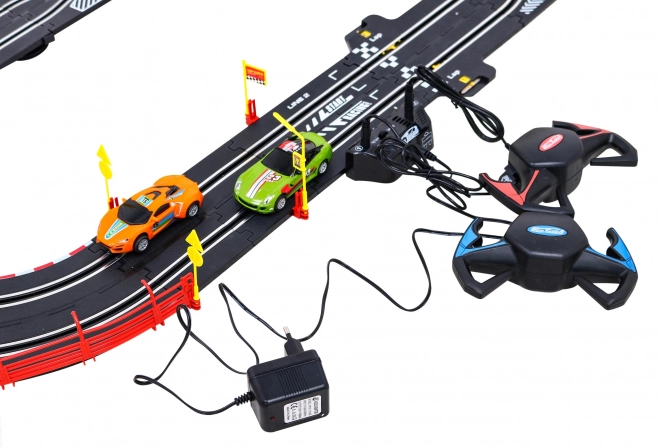 Large Racing Track Top Turbo for Kids with Remote-Controlled Cars