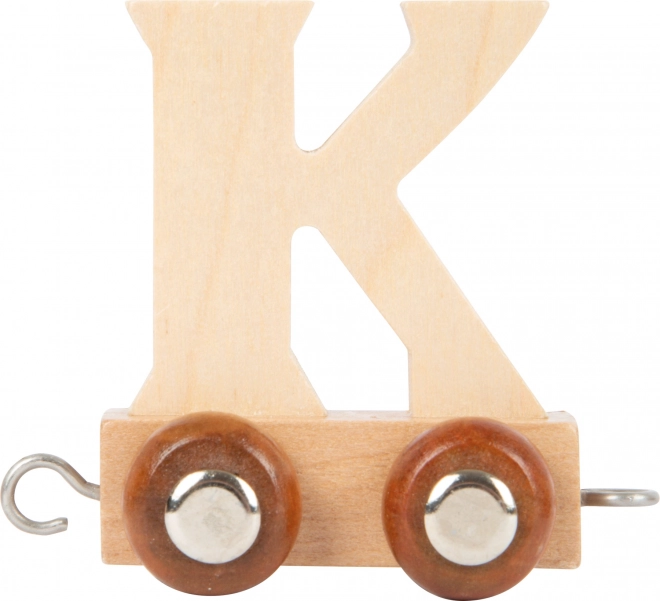 Small Foot Wooden Train Alphabet Carriage - Letter K