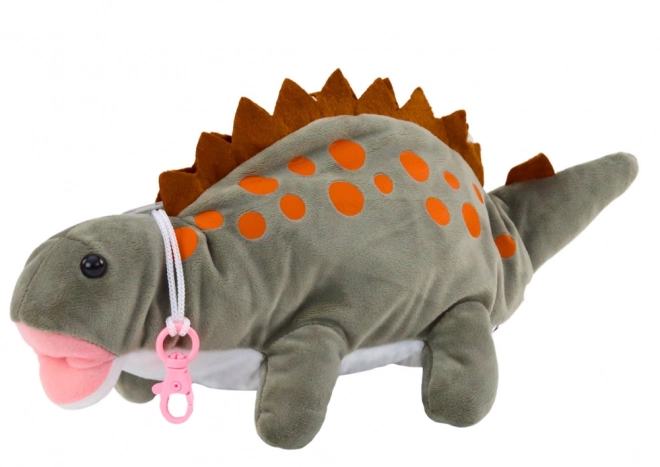 Plush Dinosaur Pencil Case with Hanger