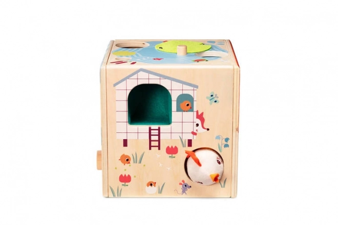 Activity Cube with Paulette the Hen