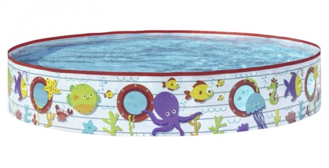 Inflatable Children's Pool with Coral Reef Design