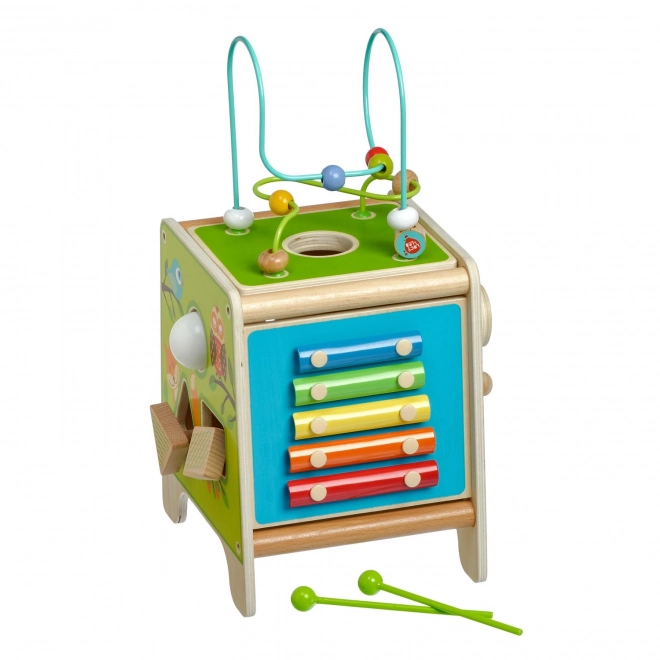 Lucy's Wooden Activity Cube with Xylophone