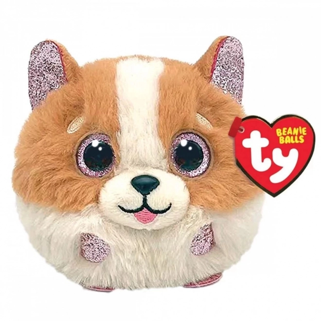 Brown and White Dog Plush by TY