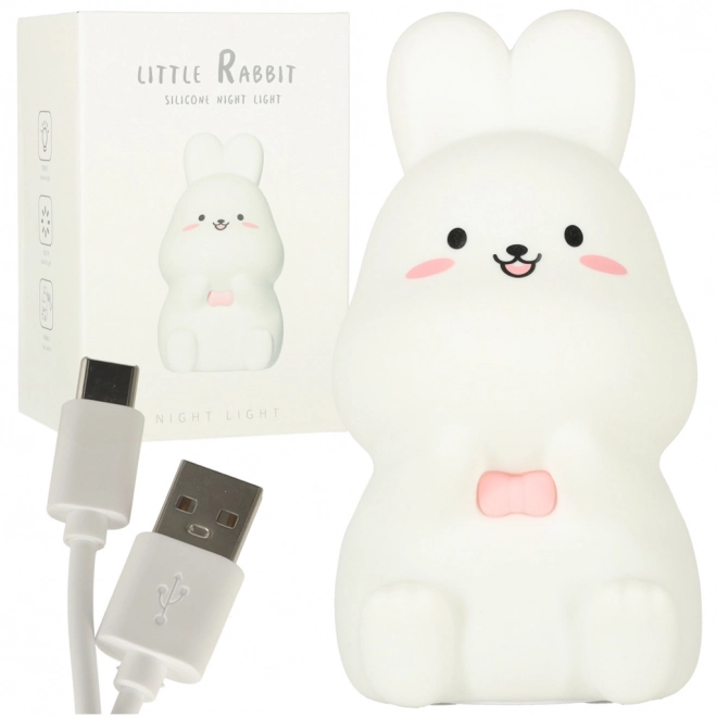 Children's Silicone LED Night Light Bunny Design