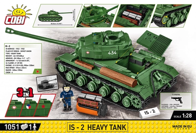 Heavy Tank IS-2 Building Set