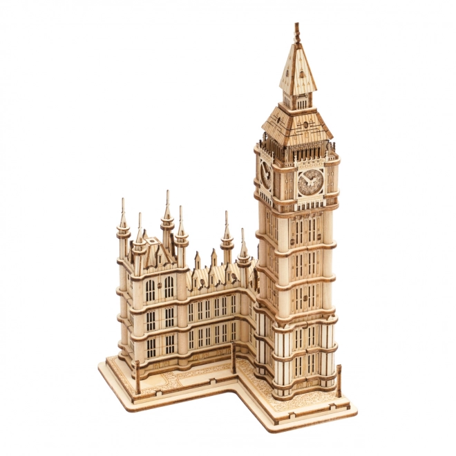 Robotic Wooden 3D Puzzle Big Ben Tower with LED Lighting