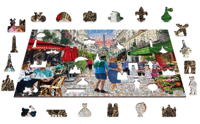 Wooden Paris Bistro Jigsaw Puzzle