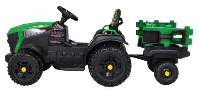 Titanium Tractor with Green Trailer