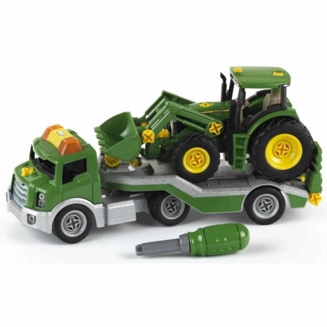 John Deere Tractor with Trailer Assembly Set