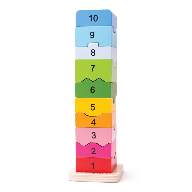 Bigjigs Baby Wooden Counting Tower