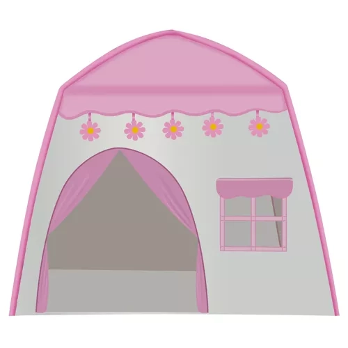 Kids Tent with Fairy Light Garland