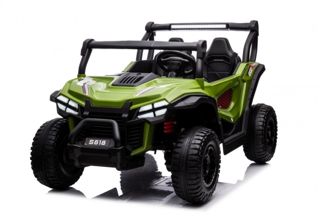 Green Electric Ride-On Car 4x4