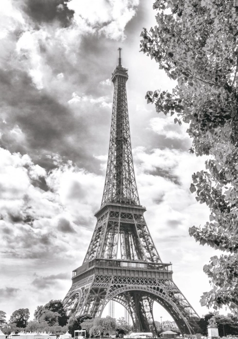 Eiffel Tower Black and White Puzzle 500 Pieces