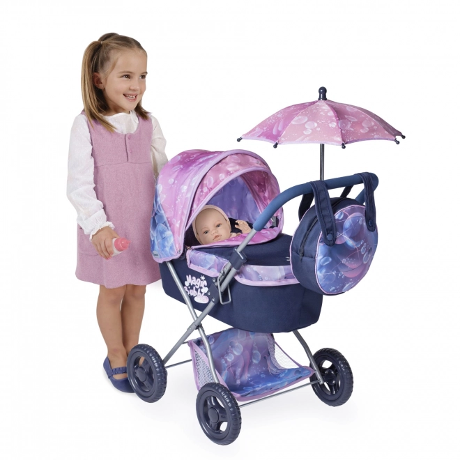 Decuevas Folding Doll Stroller with Umbrella and Bag Magic Bubble